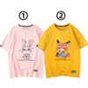 男女兼用 人気上昇中 プリント 半袖 Tシャツ F-13599