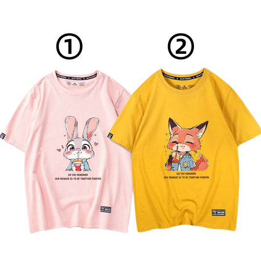 （半額！期間限定）男女兼用 人気上昇中 プリント 半袖 Tシャツ F-13599