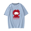 男女兼用 プリント カジュアル 半袖 Tシャツ F-13604
