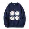 大人可愛い プリント ゆったり クルーネック スウェット F-13725