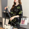 カジュアル 切り替え 好感度満載 プリント Tシャツ カットソー＜F-3543＞