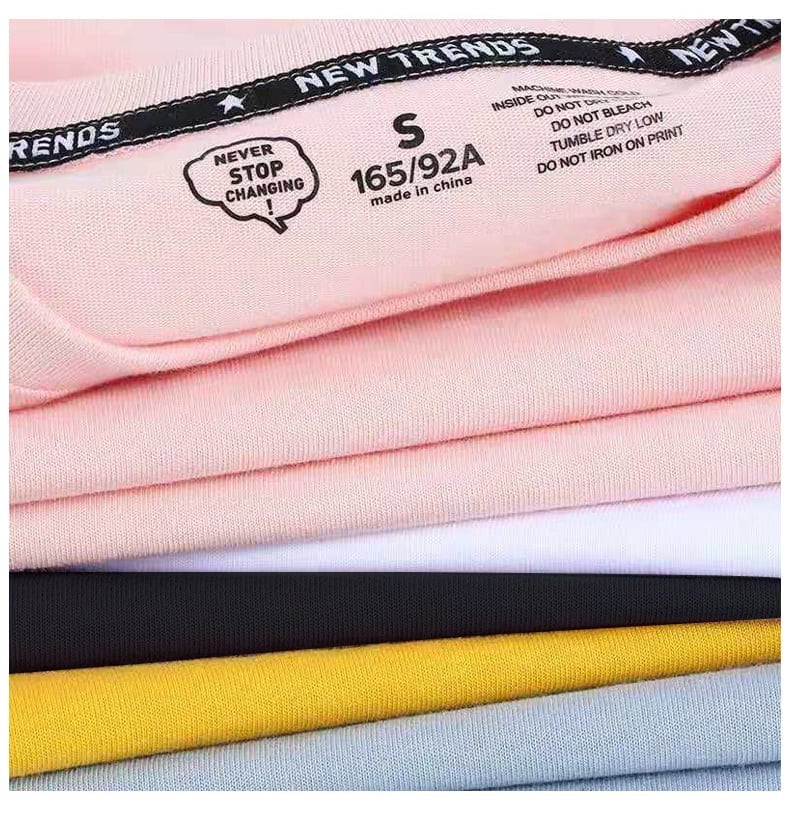 超人気商品 プリントロゴ ユニセックス ゆったり半袖 全6色Tシャツ<F-4897>