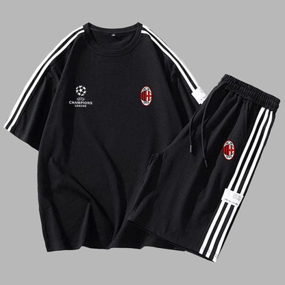 超人気 上質 男女兼用 スポーツ風 Tシャツ & ショーツ セットアップ F-13197
