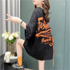 デザイン感 切り替え チャーミング プリント Tシャツ カットソー＜F-3578＞