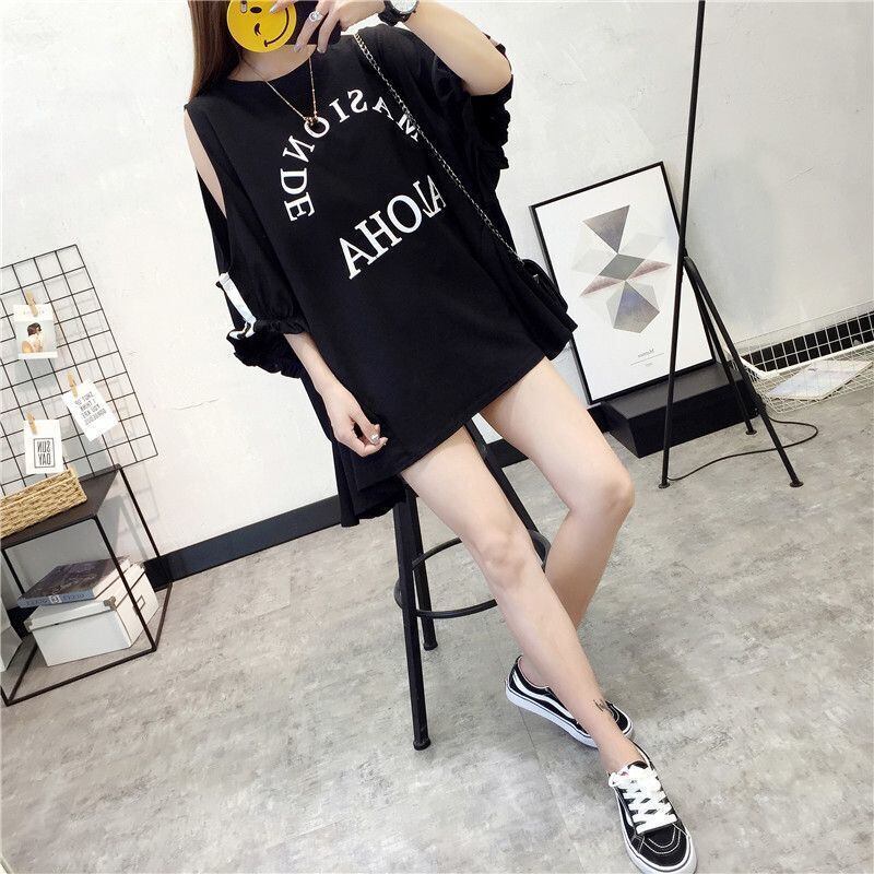 絶対欲しい ゆったり デザイン性抜群 ダブルプリント 2色半袖Tシャツ＜F-9087＞