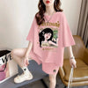 超人気 真夏も快適 話題沸騰中 カジュアル 全4色 半袖 Tシャツ ショートパンツ セットアップ ＜F-9129＞