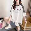 夏に嬉しい機能付き  カジュアル 半袖Ｔシャツⅹパンツセット全3色<F-11473>