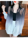 美人度アップ   オシャレ度満点 日焼け対策 シャツ ブルゾン＜F-8048＞