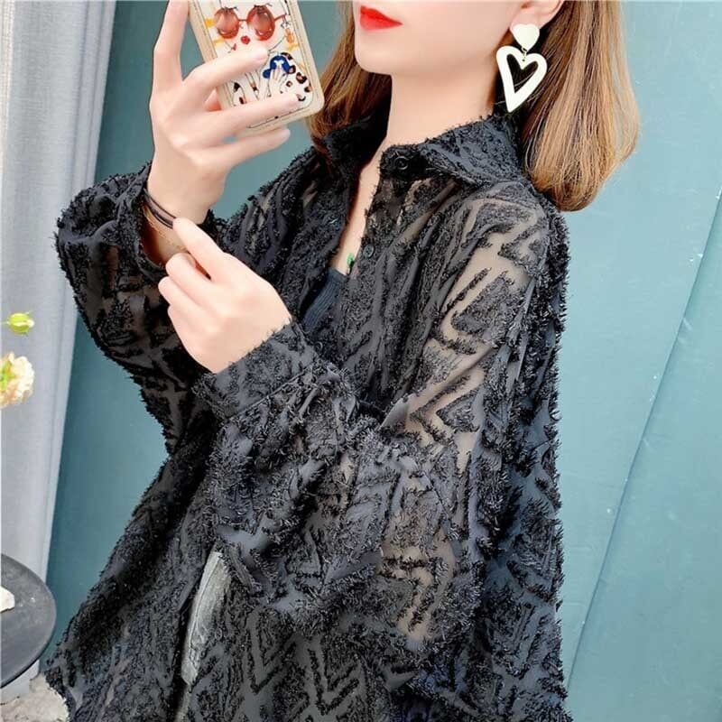 カジュアル   オシャレ度満点 長袖 シャツ ブラウス トップス＜F-2763＞