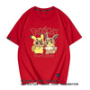 肌触りよい 男女兼用 カジュアル プリント Tシャツ F-13360