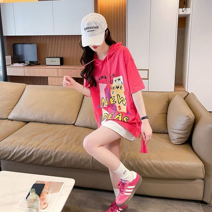 デザイン性抜群 偽二枚 ファッション 半袖 Tシャツ F-13333