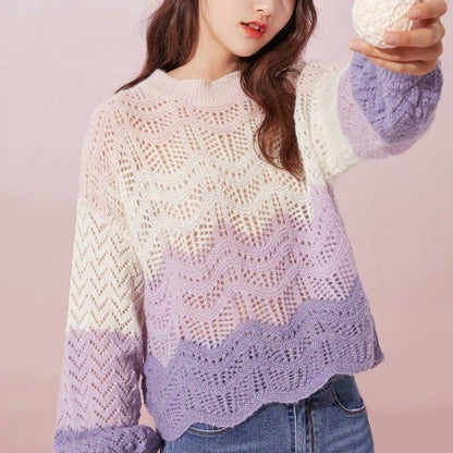 ファッション   大人度アップ 3色選択可 ニット セーター＜F-2467＞