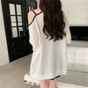 超人気商品 オフショルダー ファッション Tシャツ ＜F-8667＞