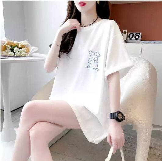 新商品 レース スウィートプリント 全2色 半袖Tシャツ ＜F-8715＞