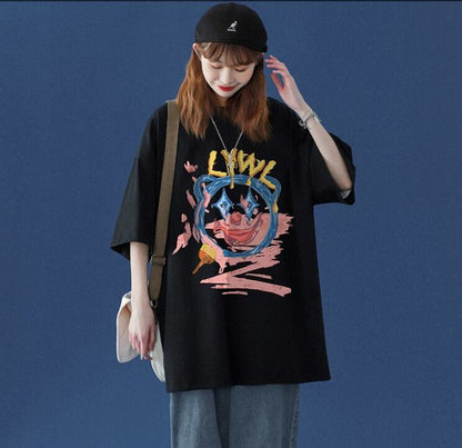 話題沸騰中   カジュアル 2色半袖Tシャツ＜F-8159＞