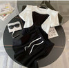 新商品 ホットダイヤモンド 絶対欲しい 切り替え 半袖 Tシャツ ショートパンツ セットアップF-8864