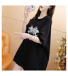 絶対欲しい   プリント Tシャツ ゆったり半袖 ＜F-2880＞