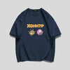 男女兼用 シンプル プリント Tシャツ F-13304