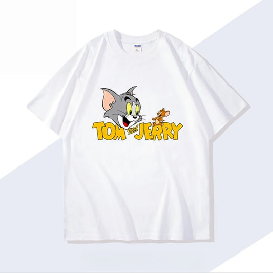 男女兼用 シンプル 着心地良い ゆったり Tシャツ F-13189