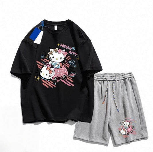 男女兼用 大注目 組み合わせやすい 半袖 Tシャツ＋パンツ セットアップ F-13167