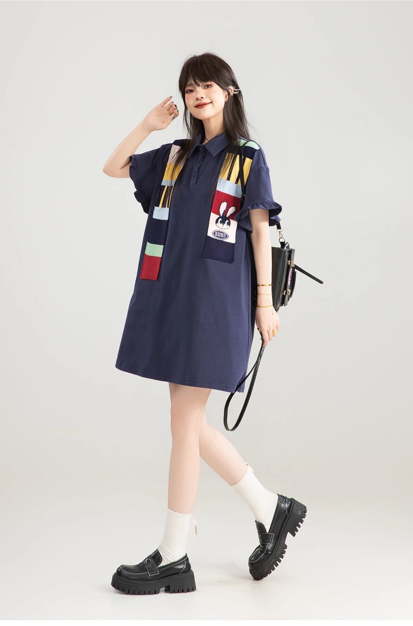 定番シンプル 好感度UP 早い者勝ち カジュアル 全3色 ワンピース ＜F-12039＞