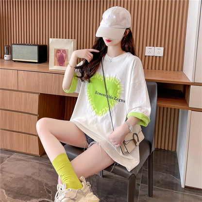 オシャレ度満点   美感いっぱい Tシャツ カットソー＜F-2911＞