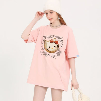 大人可愛い シンプル 大人気 半袖 Tシャツ F-13353