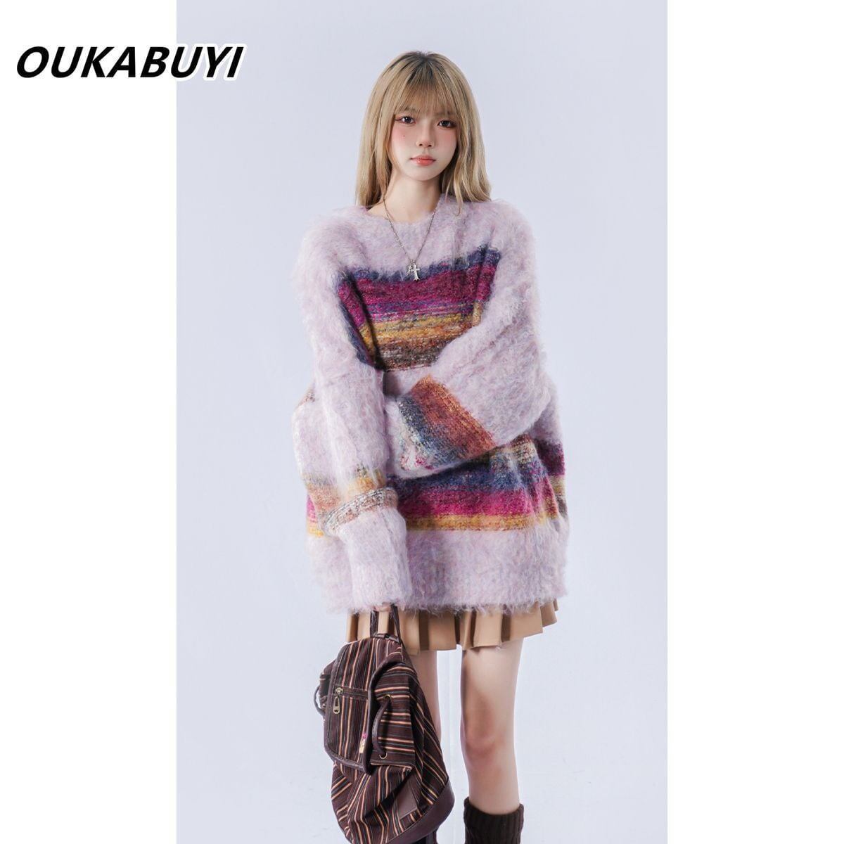 新商品   知的 セーター<F-5692>