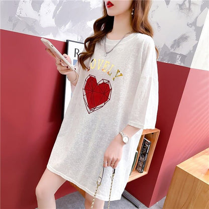 話題沸騰中 ファッション 個性派 プリント 全3色 半袖Tシャツ<F-8508>