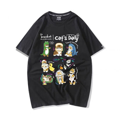 超人気 軽くて涼しくて可愛い！デザイン性抜群 カジュアル プリント全6色 半袖TシャツF-9319