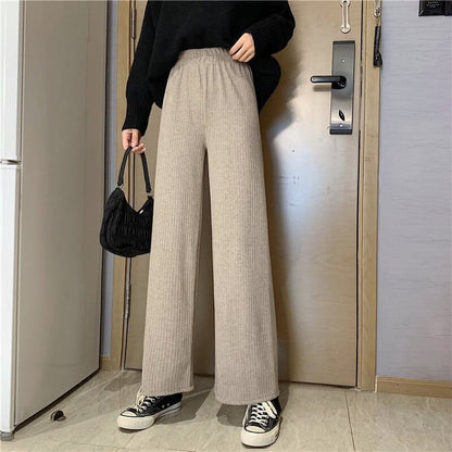 カジュアル   ストリート ハイウエスト ワイドパンツ＜F-2800＞