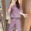 定番シンプル 半袖Ｔシャツⅹパンツセット全4色 カジュアル <F-8732>