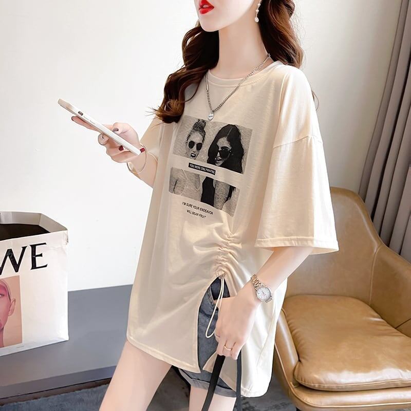 合わせやすい   チャーミング Tシャツ カットソー＜F-3651＞
