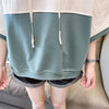 高級感 帽子付き 半袖 Tシャツ スウェット ＜F-8640＞