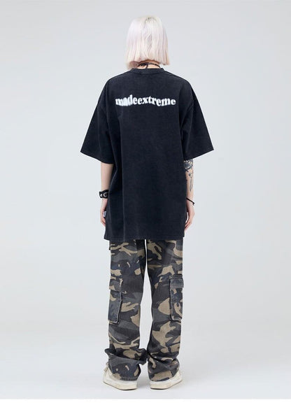 大注目   ストリート系 プリントTシャツ ＜F-2875＞