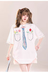定番シンプル 絶対流行 今季マストバイ 早い者勝ち カジュアル 2色選択 Tシャツ<F-11664>