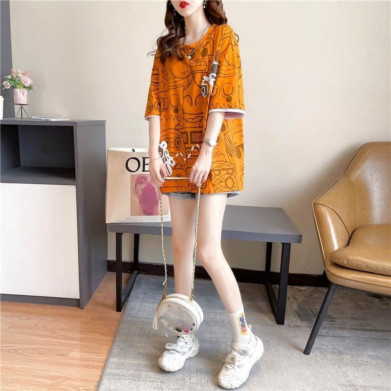 好感度満載   美感いっぱい Tシャツ カットソー＜F-3591＞