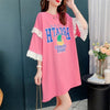 コットンレーストリム半袖Tシャツ<F-3028>