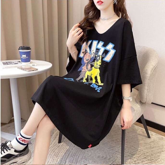 ファッション ゆったり プリント 全4色 半袖 Tシャツ＜F-11518＞