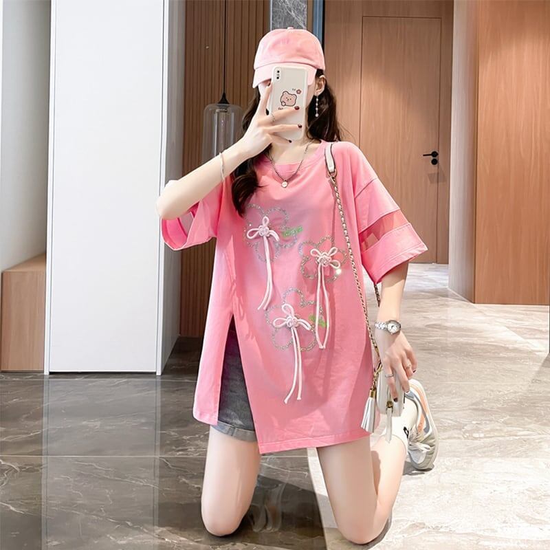 イレギュラー   カジュアル Tシャツ カットソー＜F-3496＞