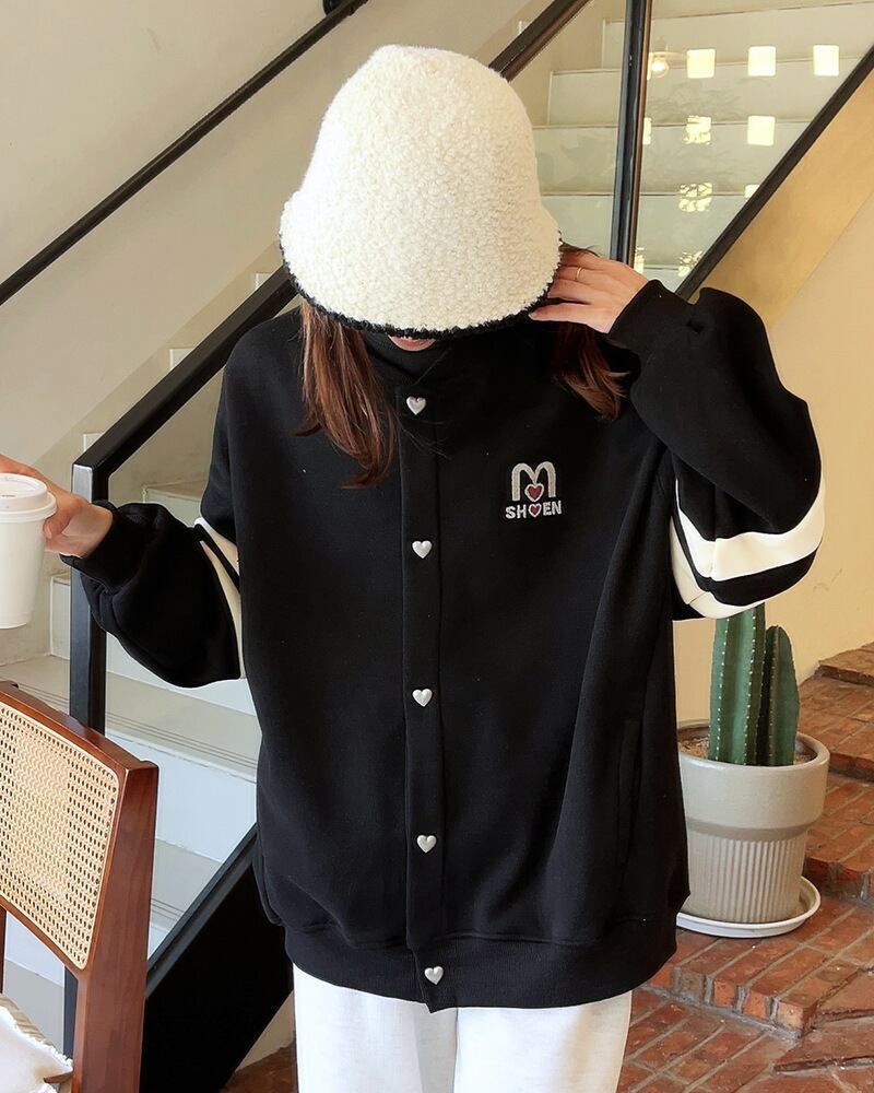 定番シンプル配色   ユニセックスゆったりスタジャン全3色コート＜F-4694＞