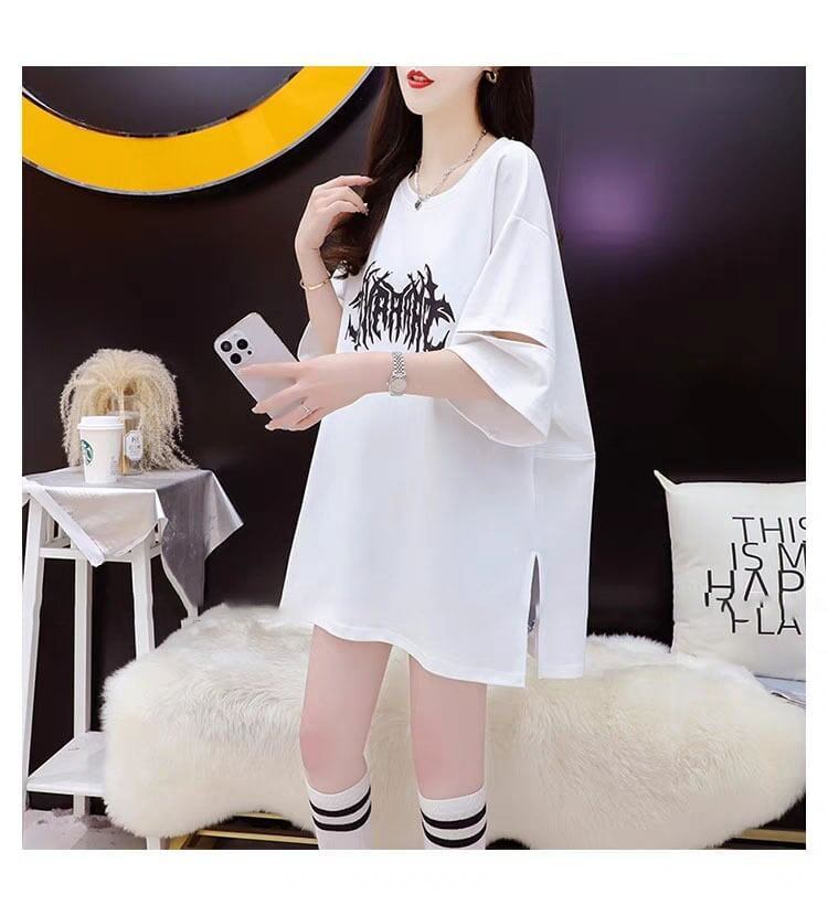 絶対欲しい   プリント Tシャツ ゆったり半袖 ＜F-2880＞