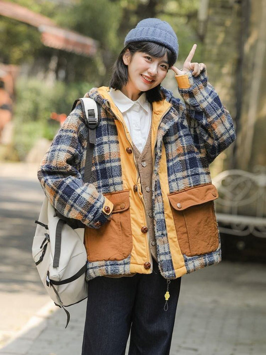 ラムスキン   大人可愛い コート<F-6108>