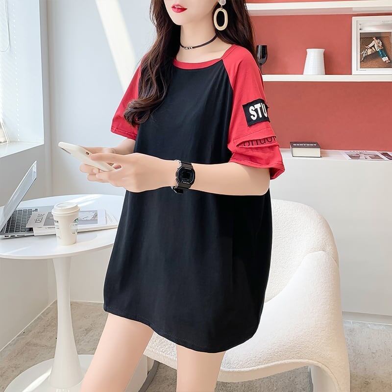 ゆったり感アップ   一目惚れ Tシャツ カットソー＜F-3533＞