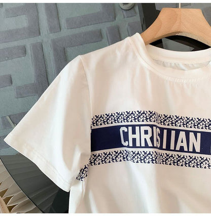 超人気 ファッション 上品 カジュアル 半袖Ｔシャツⅹパンツセット<F-8880>