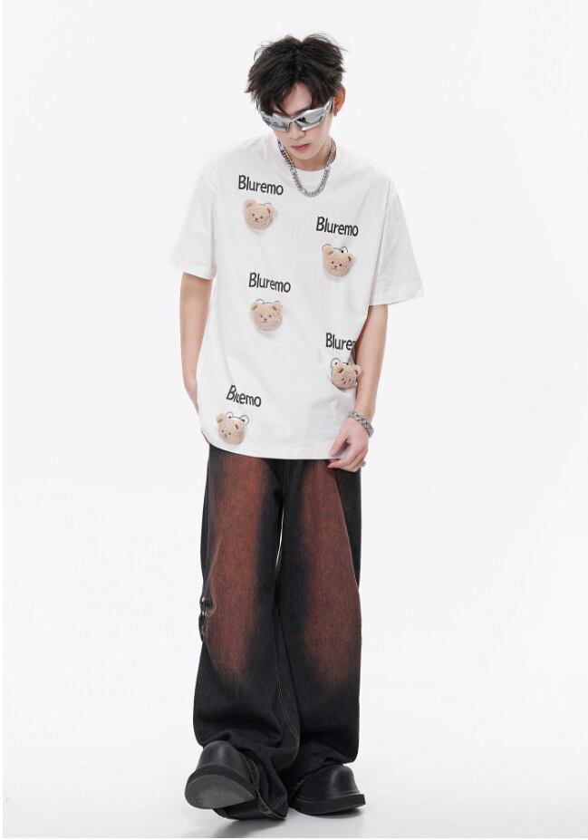 期間限定 ファッション 着回し力抜群 ゆったり 男女兼用 全3色 半袖Tシャツ＜F-9065＞