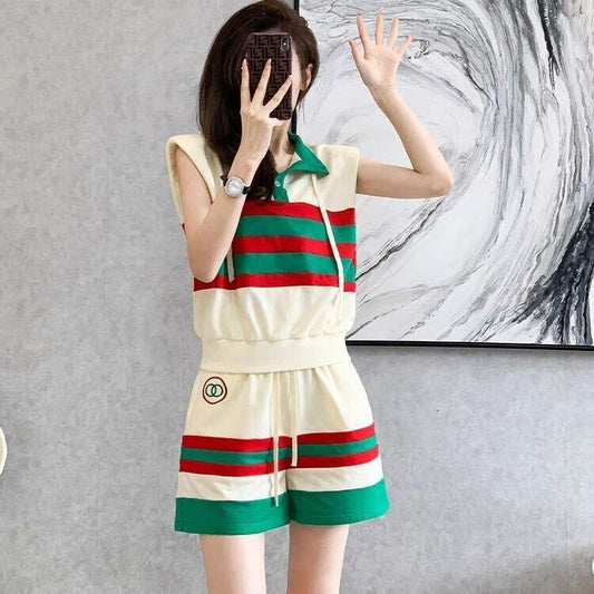 大活躍 シンプル ファッション 上品 ブラウスⅹパンツセット<F-6624>