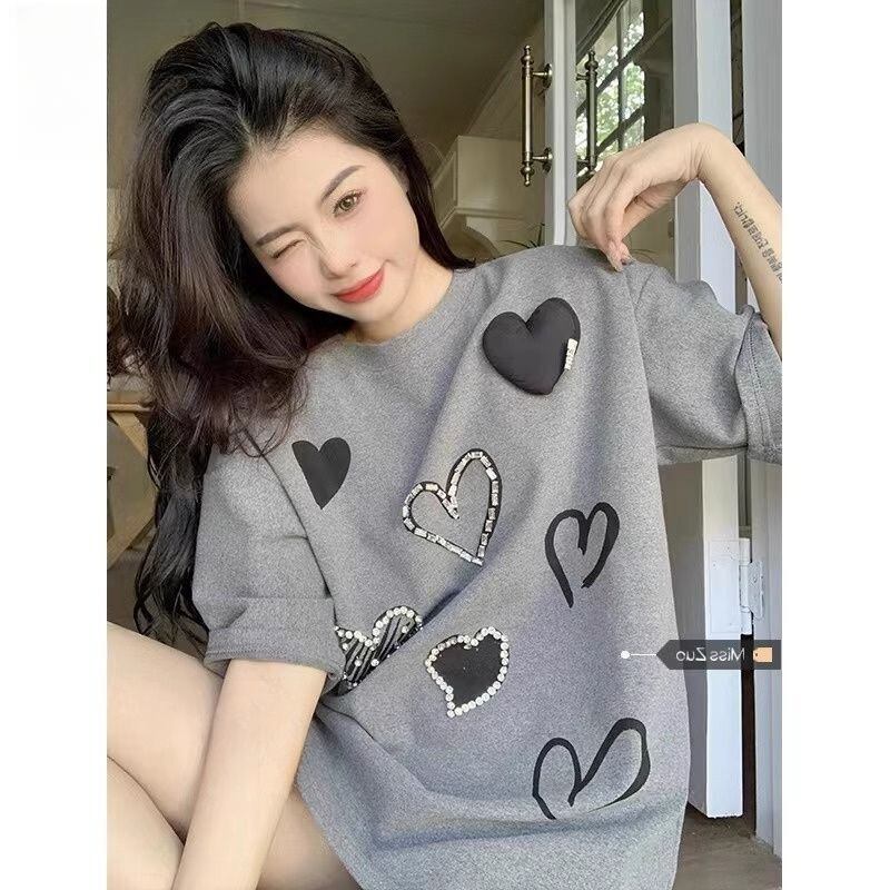 超人気 特別デザイン カジュアル ファッション プリント 全3色 半袖 Tシャツ F-8918