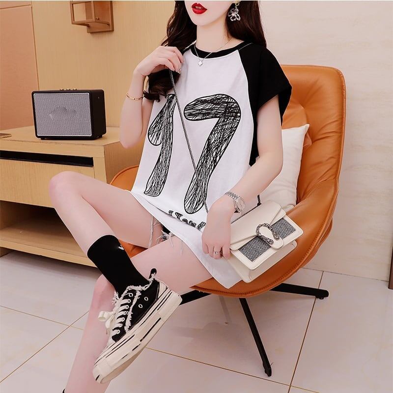 スタイリッシュ   一目惚れ Tシャツ カットソー＜F-3513＞