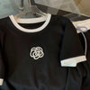 超人気 カジュアル 知的 シンプル Tシャツ＋パンツ ＜F-8460＞